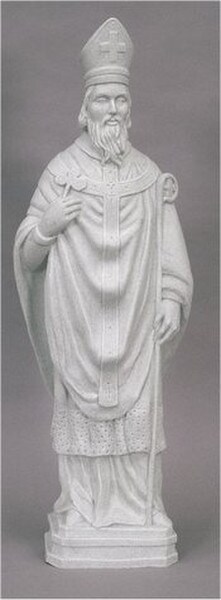 Saint Patrick Faux Granite Statue Catholic Irish Gift